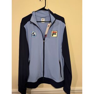 Men's Fila Performance Jacket M Blue Navy Cincinnati Open